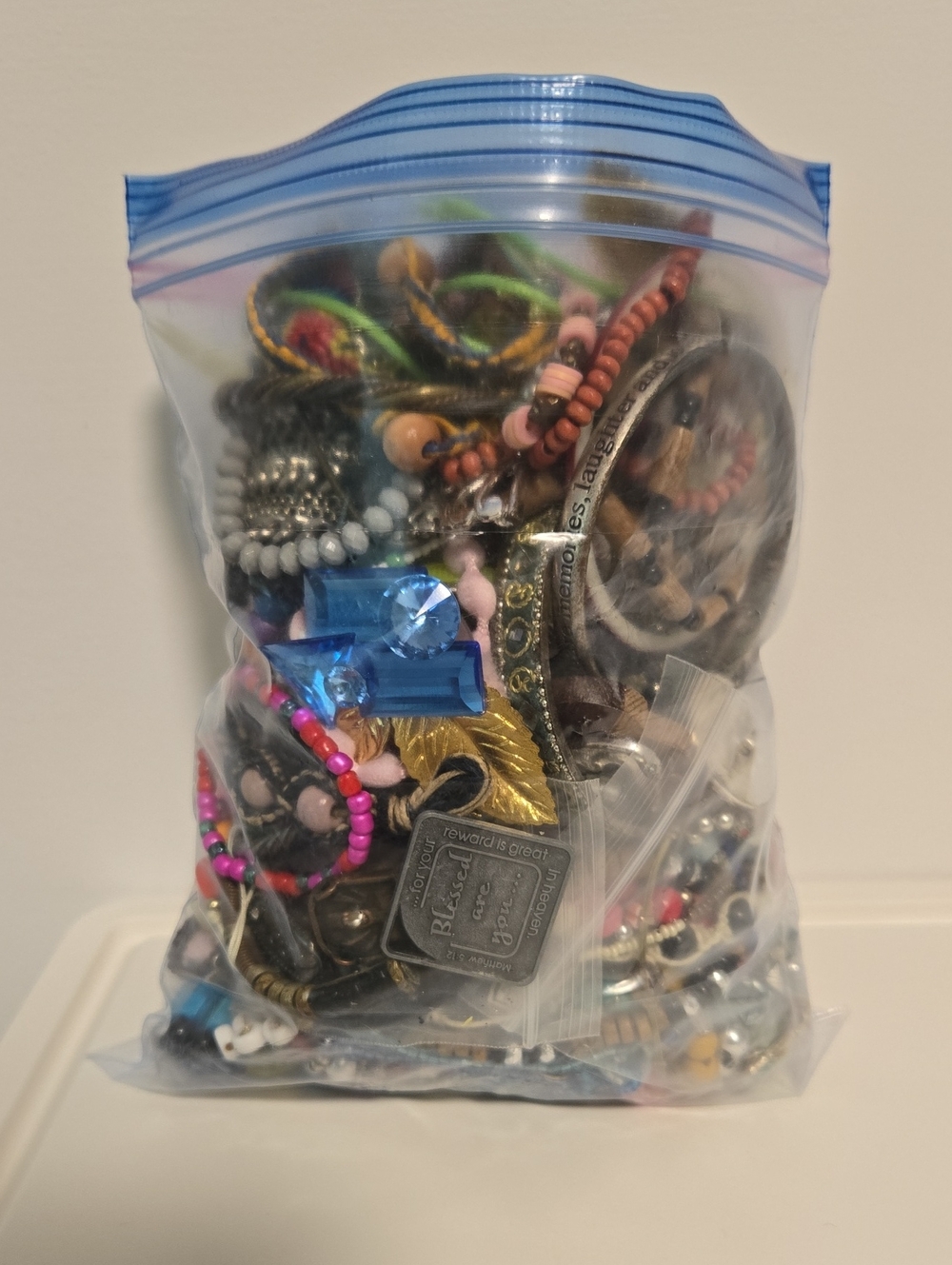 Mixed Beaded and Metal Charm Jewelry Lot - Multicolor